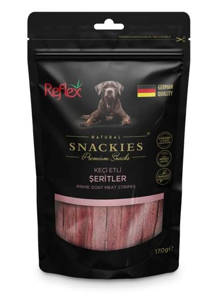 Reflex Snackies Keçi Etli Şeritler Köpek Ödül Maması 170 Gr ürün görseli 1