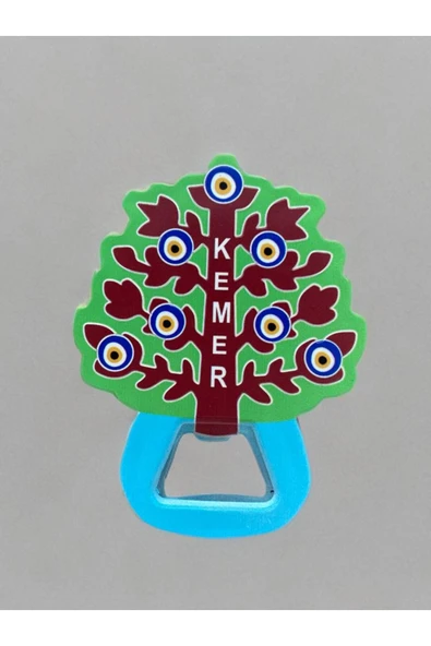 KEMER Temalı Buzdolabı Süsü Magnet Şişe Açacağı 8cm x 10cm ürün görseli 1