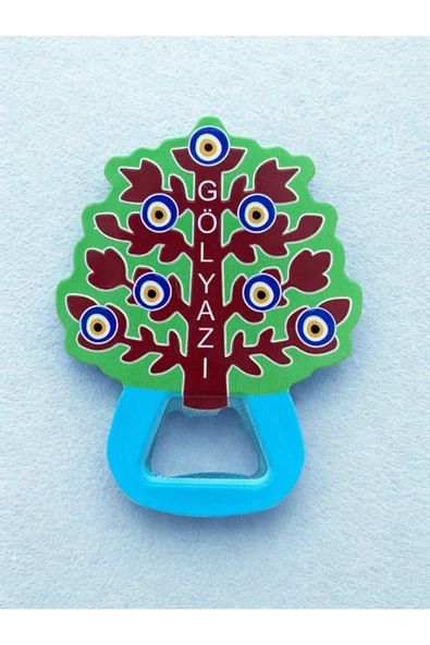 GÖLYAZI Temalı Buzdolabı Süsü Magnet Şişe Açacağı 8cm x 10cm ürün görseli 1