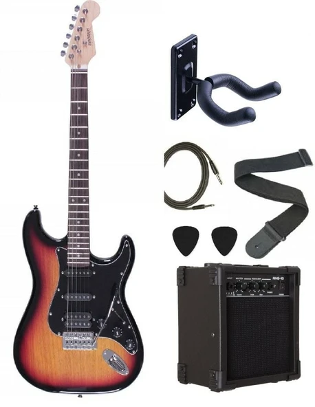 Madison MEG-2TS Sunburst Elektro Gitar Set ürün görseli 1