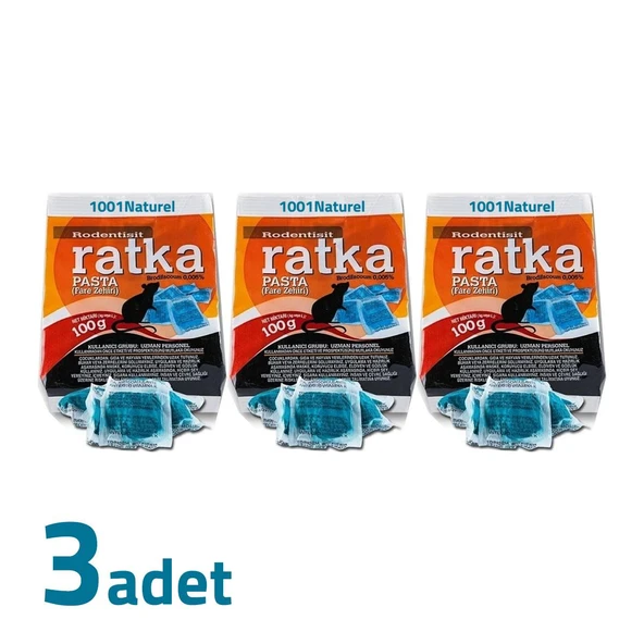 Ratka Pasta Fare Sıçan Zehiri 100 Gr X 3 ADET ürün görseli 1