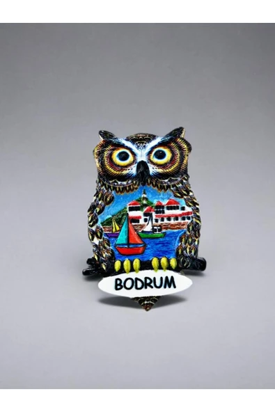 BODRUM Temalı Kabartmalı Polyester Magnet. 4,5cm x 7 cm. ürün görseli 1