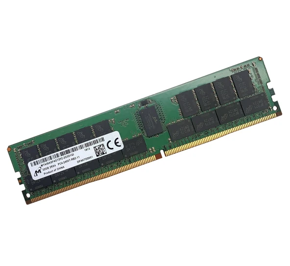 MİCRON 32GB 2400MHz DDR4 PC4-2400T-RB2-11 2Rx4 ECC RDIMM Sunucu Ram MTA36ASF4G72PZ-2G3D1QI ürün görseli 1