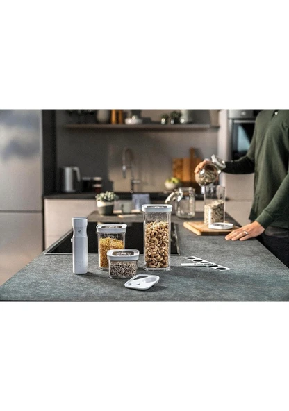 Zwilling Fresh & Save Cube Vakum Başlangıç Seti, S / 6-Parça, Şeffaf-Beyaz - Resim 5