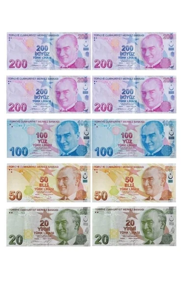 hediyehobihersey Türk Lirası Banknot Temalı Şekerli Kağıda Baskı Yenilebilir Kağıt Pasta Baskısı ürün görseli 1
