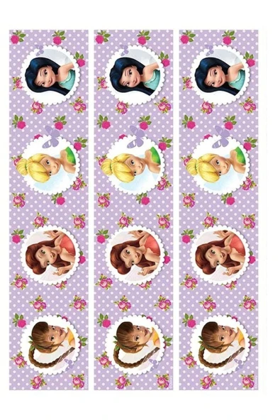 hediyehobihersey Winx Pasta Yan Dekor Şekerli Kağıda Baskı Yenilebilir Kağıt Pasta Baskısı ürün görseli 1