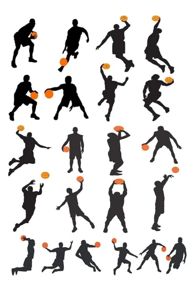 hediyehobihersey Hayalet Basketçiler Pasta Baskısı Yenilebilir Pasta Kurabiye Şeker Hamuru Kağıt Baskısı ürün görseli 1