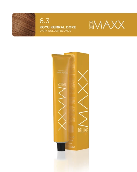 MAXX DELUXE Tüp Saç Boyası 60 ml 6.3 Koyu Kumral Dore ürün görseli 1