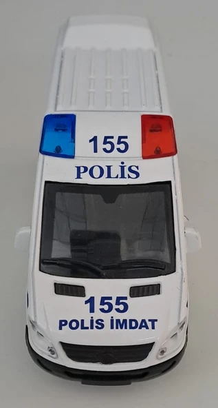 CAN OYUNCAK - METAL IŞIKLI SESLİ POLİS ARABASI ( 5,5 CM x 14 CM ) ürün görseli 1