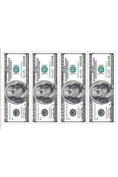 Yenilebilir Kağıt Wafer paper Dolar Pasta Üzerine Yenilebilir Baskı A4 ürün görseli 1
