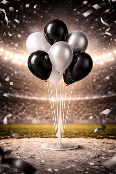 hediyehobihersey Futbol Taraftar Balon ve Stand Seti ürün görseli 1