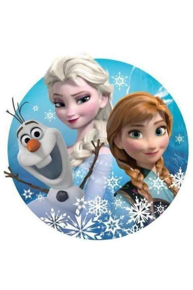 Yenilebilir Kağıt Wafer paper For Elsa Resimli Özel Yuvarlak Ve Kare Şekerli Kağıt Yenilebilir Kağıt Üzerine Resimli Pasta Baskısı ürün görseli 1