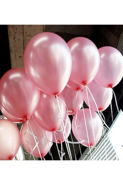 BalonEvi Latex Pembe Balon 10 Adet ürün görseli 1