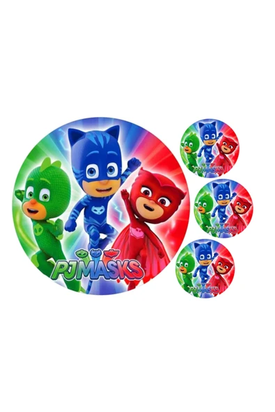 Yenilebilir Kağıt Wafer paper PJ Masks Gıda Pasta Üzerine Yenilebilir Baskı A4 ürün görseli 1