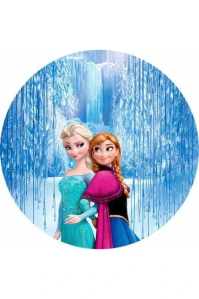 Yenilebilir Kağıt Wafer paper For Elsa Resimli Özel Yuvarlak Ve Kare Şekerli Kağıt Yenilebilir Kağıt Üzerine Resimli Pasta Baskısı ürün görseli 1