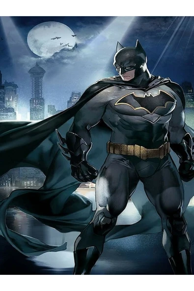 hediyehobihersey Dikdörtgen Pasta Batman Şekerli Kağıda Baskı Yenilebilir Kağıt Pasta Baskısı ürün görseli 1