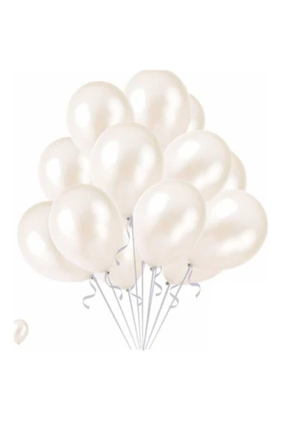 BalonEvi Beyaz Balon 10lu ürün görseli 1