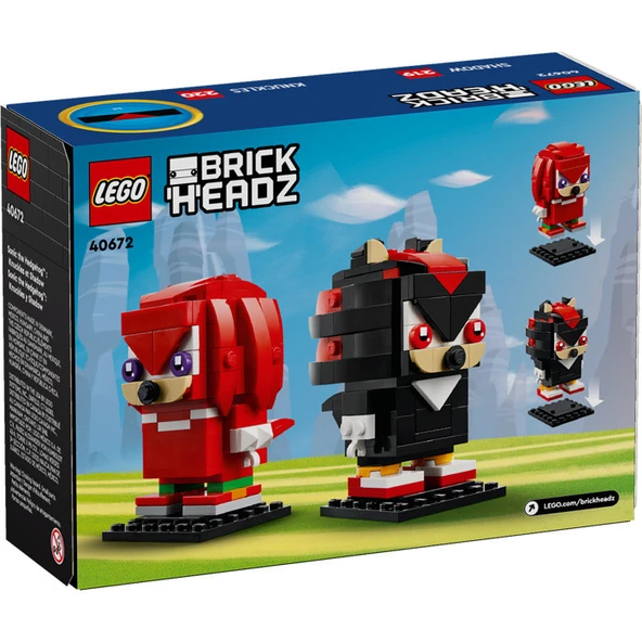 LEGO Brickheadz 40672 Sonic The Hedgehog: Knuckles ve Shadow ürün görseli 1