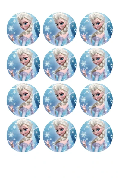 öztürkler Elsa Frozen Yenilebilir Kurabiye Resim Baskısı ürün görseli 1