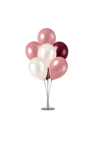 BÜYÜTEÇ KINA 7 Li Balon Standı 75 Cm Masa Üstü Ve Yer Için Balon Tutucu Balon Dekorasyon Malzemesi ürün görseli 1