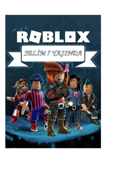 hediyehobihersey İsimli Roblox Yenilebilir Baskı, Pasta Süsü, Şekerli Kağıt Kurabiye Ve Pasta Baskısı ürün görseli 1