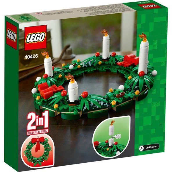 Lego 40426 Iconic 2'si 1 Arada Yılbaşı Çelengi - Resim 2