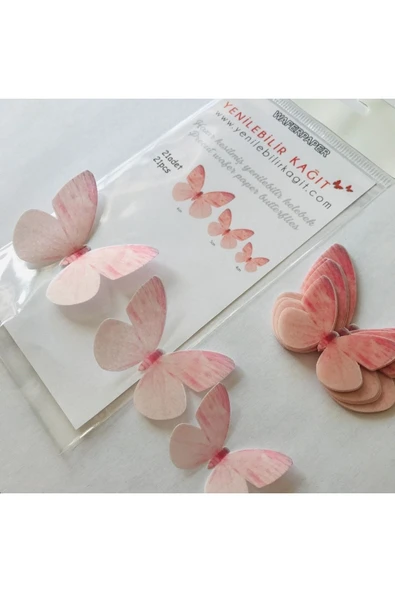 Yenilebilir Kağıt Wafer paper Hazır Kesilmiş Kelebekler ürün görseli 1