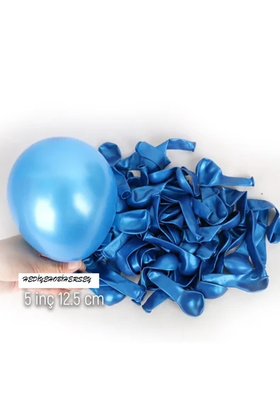 hediyehobihersey Mini Metalik Altın Balon 5 İnç 6Adet ürün görseli 1