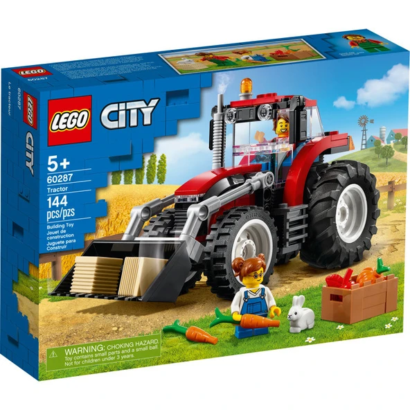 LEGO City Traktör 60287 -5 Yaş ve Üzeri Çocuklar İçin Çiftçi Minifigürü İçeren Yaratıcı Oyuncak Yapım Seti(148 Parça) ürün görseli 1