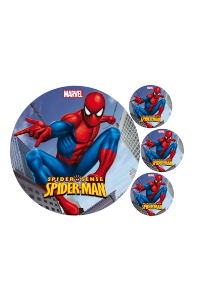 Yenilebilir Kağıt Wafer paper Spiderman Gıda Pasta Üzerine Yenilebilir Baskı A4 ürün görseli 1