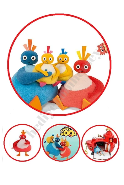 hediyehobihersey Twirlywoos Yenilebilir Kağıt Pasta Resmi Kurabiye Baskısı Pirinç Kağıdı Pasta Kurabiye Baskısı ürün görseli 1