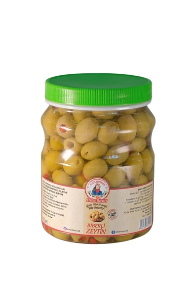 EFELER DİYARI Biberli Yeşil Zeytin 700 Gr. ürün görseli 1