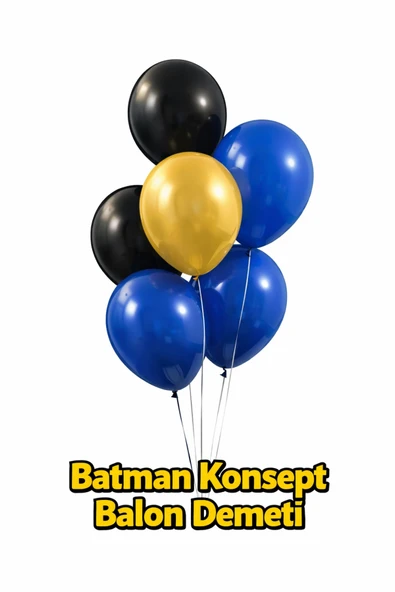 hediyehobihersey Batman Konsept / Betmen Konsept Balon Demeti ürün görseli 1