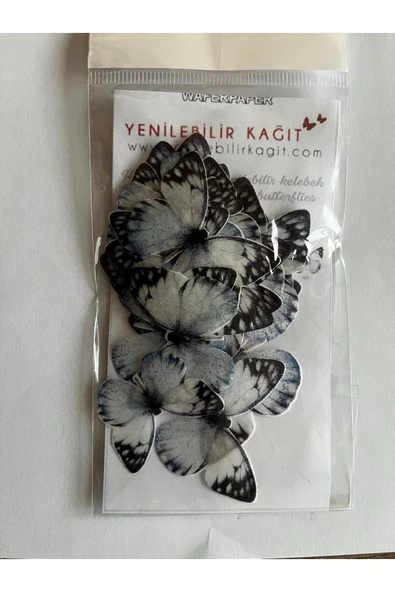 Yenilebilir Kağıt Wafer paper Hazır Kesilmiş Kelebekler ürün görseli 1