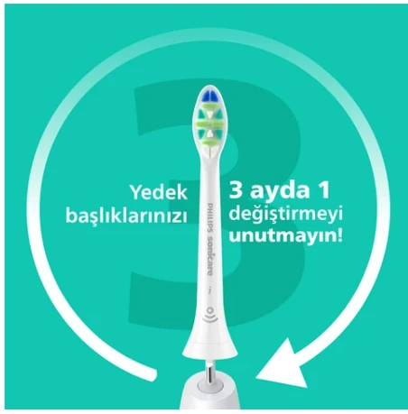 Philips Sonicare Intercare Yedek Diş Fırçası Başlığı, 3 Kat Daha Fazla Plak Temizliği,orta Yumuşak, 2’li Paket, Beyaz, HX9002/87 ürün görseli 1