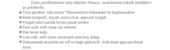 HİLTON BANYO DOLABI - MONZA 80 cm - GRİ - Resim 4
