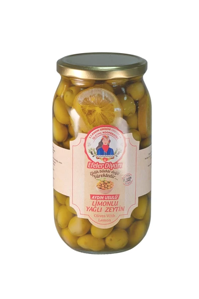 EFELER DİYARI Aydın Usulü Limonlu Yağlı Zeytin 900 Gr. ürün görseli 1