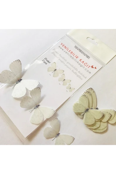 Yenilebilir Kağıt Wafer paper Hazır Kesilmiş Kelebekler ürün görseli 1