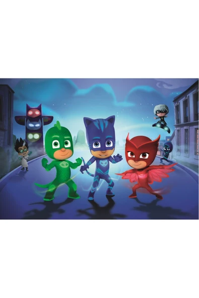 hediyehobihersey Pj Masks Şekerli Kağıda Baskı Yenilebilir Kağıt Pasta Baskısı ürün görseli 1