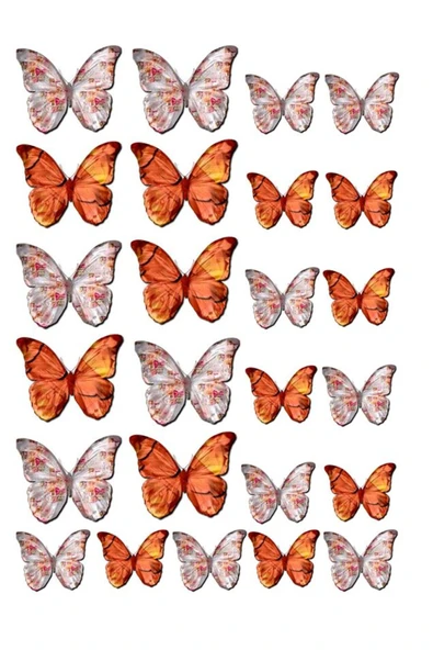 hediyehobihersey Yeni Kebekler Şekerli Kağıda Baskı Yenilebilir Kağıt Baskısı Kelebekler ürün görseli 1