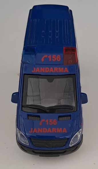 CAN OYUNCAK - METAL IŞIKLI SESLİ JANDARMA ARABASI ( 5,5 CM x 14 CM ) ürün görseli 1