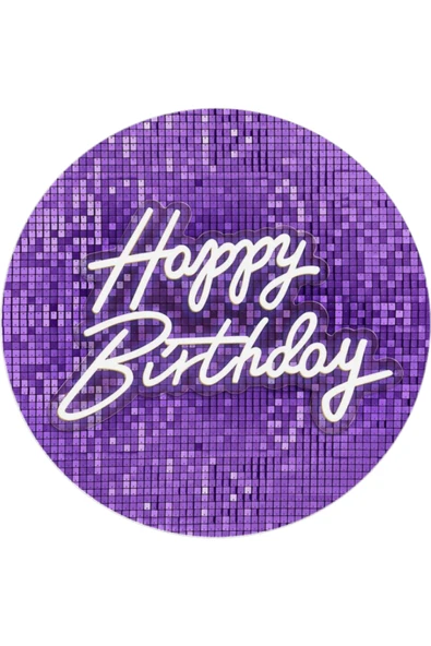 BatıDoğu Yenilebilir Yuvarlak Pasta Resim Baskısı 20 cm Şekerli Kağıt Happy Birthday Temalı 69 ürün görseli 1
