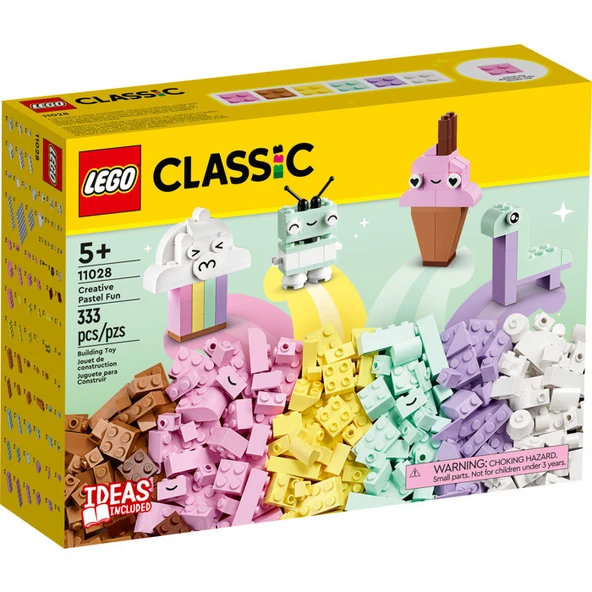 LEGO Classic Yaratıcı Pastel Eğlence 11028 - 5 Yaş ve Üzeri Çocuklar için Renkli, Yaratıcı, Eğlenirken Öğreten Yaratıcı Oyuncak Yapım Seti (333 Parça) ürün görseli 1