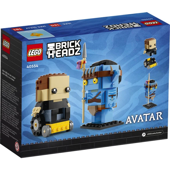 LEGO 40554 Avatar Jake Sully ve Avatarı Brickheadz ürün görseli 1
