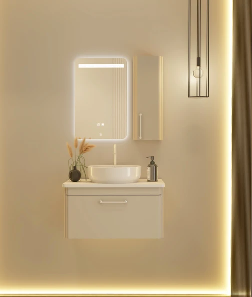 HİLTON BANYO DOLABI - MONZA 80 cm - KUMTAŞI ürün görseli 1