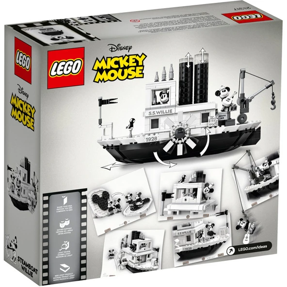 LEGO Ideas 21317 Steamboat Willie - Resim 3