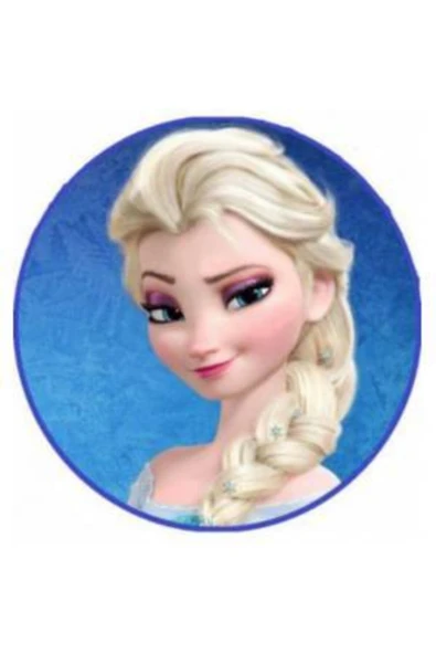 Yenilebilir Kağıt Wafer paper For Elsa Resimli Özel Yuvarlak ve Kare Şekerli Yenilebilir Kağıt Üzerine Resimli Pasta Baskısı ürün görseli 1