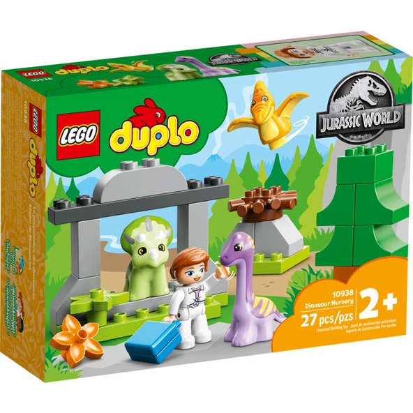 LEGO DUPLO Jurassic World Dinozor Yuvası 10938 - 2 Yaş ve Üzeri Çocuklar Için 3 Hayvan ve Bir Claire Dearing Figürü Içeren Oyuncak Yapım Seti (27 Parça) ürün görseli 1