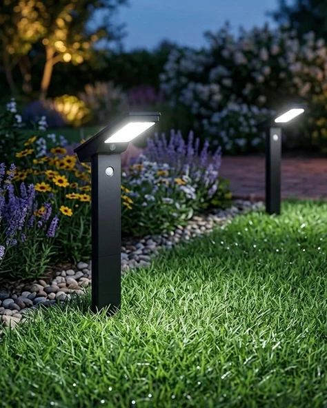 ACK AG60-40831 IP65 6500K Beyaz Solar Led Kazıklı Bahçe Armatürü ürün görseli 1