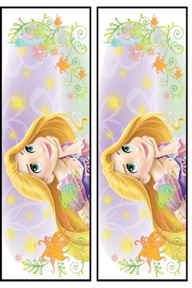 hediyehobihersey Yan Dekor Rapunzel Şekerli Kağıda Baskı Yenilebilir Kağıt Pasta Baskısı ürün görseli 1